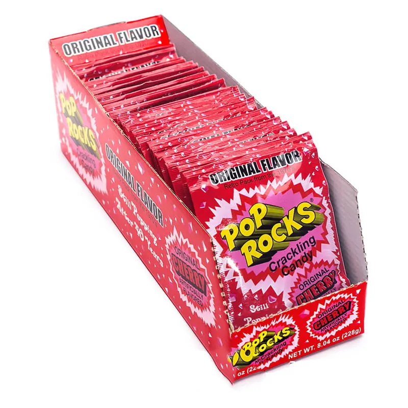 Wholesale Custom Halal Fruity Magic Pop Rocks Candy Mix Flavors Popping Powder Candy
