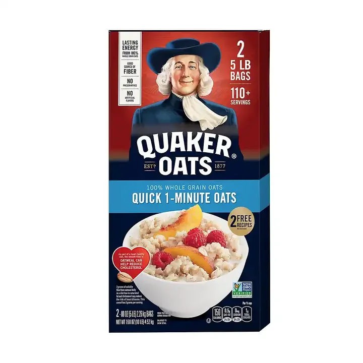 Quaker Oats - Buy Quaker Oats 100% Whole Grain Quick 1 Minute Net Wt ...