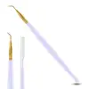 White with gold Tip