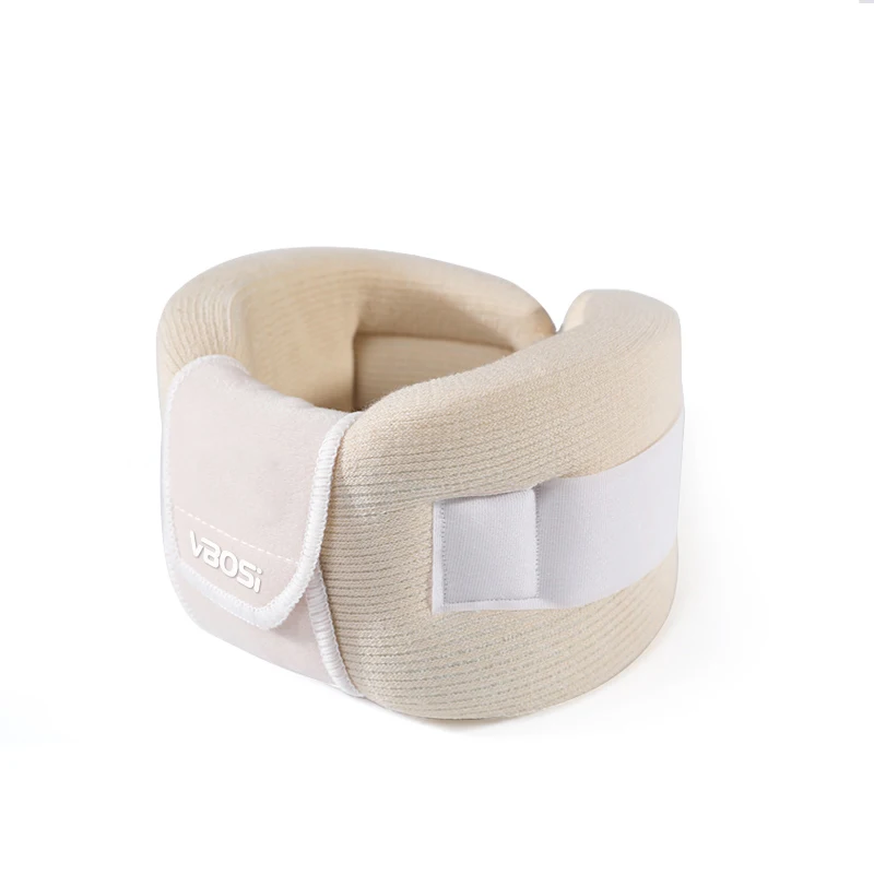 VBOSI Wholesale Medical Breathable Adjustable Sponge Neck Support Cervical Collar Neck Pain Relief Brace Travel Pillow Belt