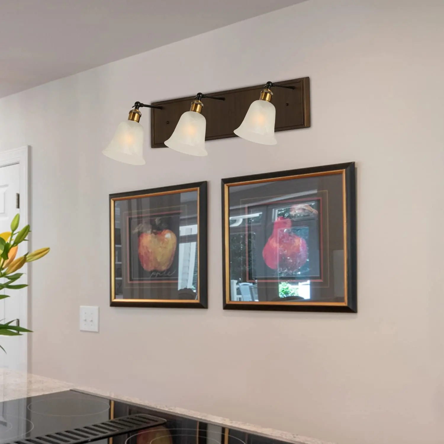 Bell Shaped Alabaster Glass Pendent Bell Light Shade Shaped Alabaster