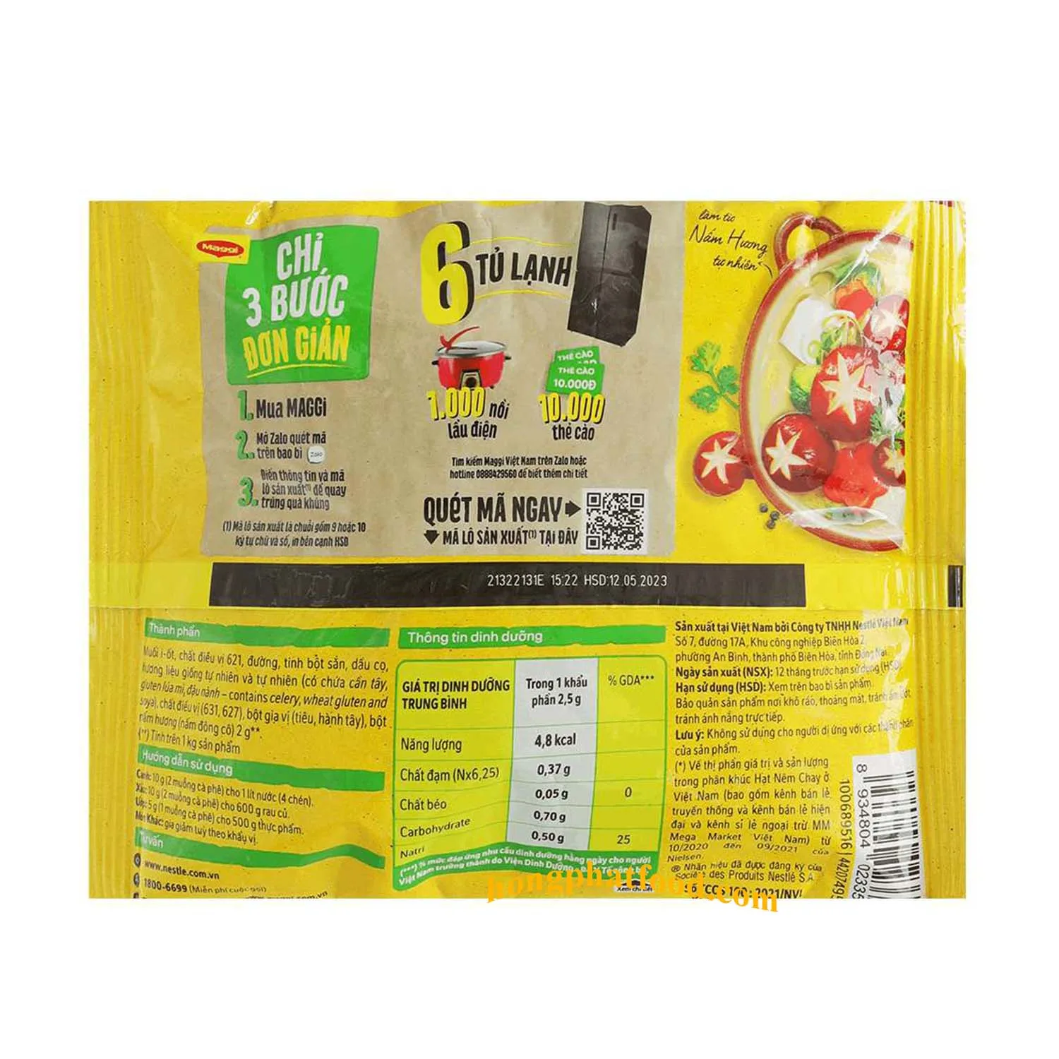 Mixed Spices & Seasonings Powder Maggie Shiitake Flavour Granule 450g - Soup Powder Both Vegetarian & Non-vegetarian Can Be Used