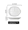 10"   3-section rect. (white with black rim)