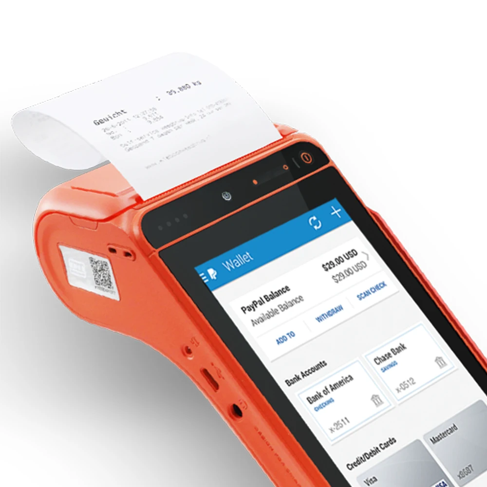 China POS Machine Systems Handheld POS Terminal All in One Mobile Portable Android 4G Smart POS