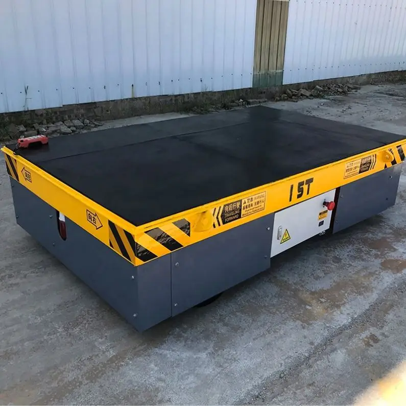 Wireless Remote Control Material Handling Trolley Trackless Electric Motorized AGV Transfer Cart