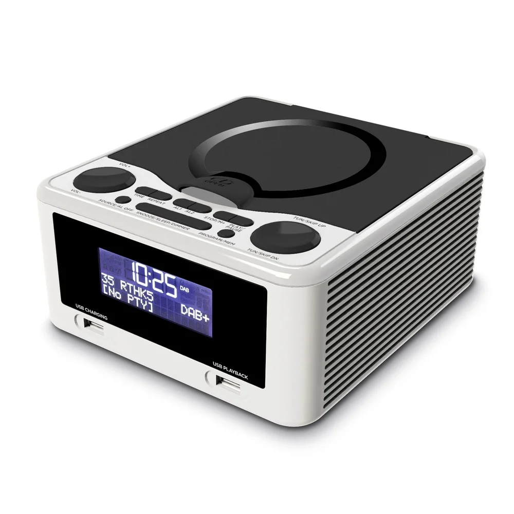 CD- 268 1.2"or1.4" LED Display CD Player Alarm Clock FM Radio with USB Port for Charging/music Playback