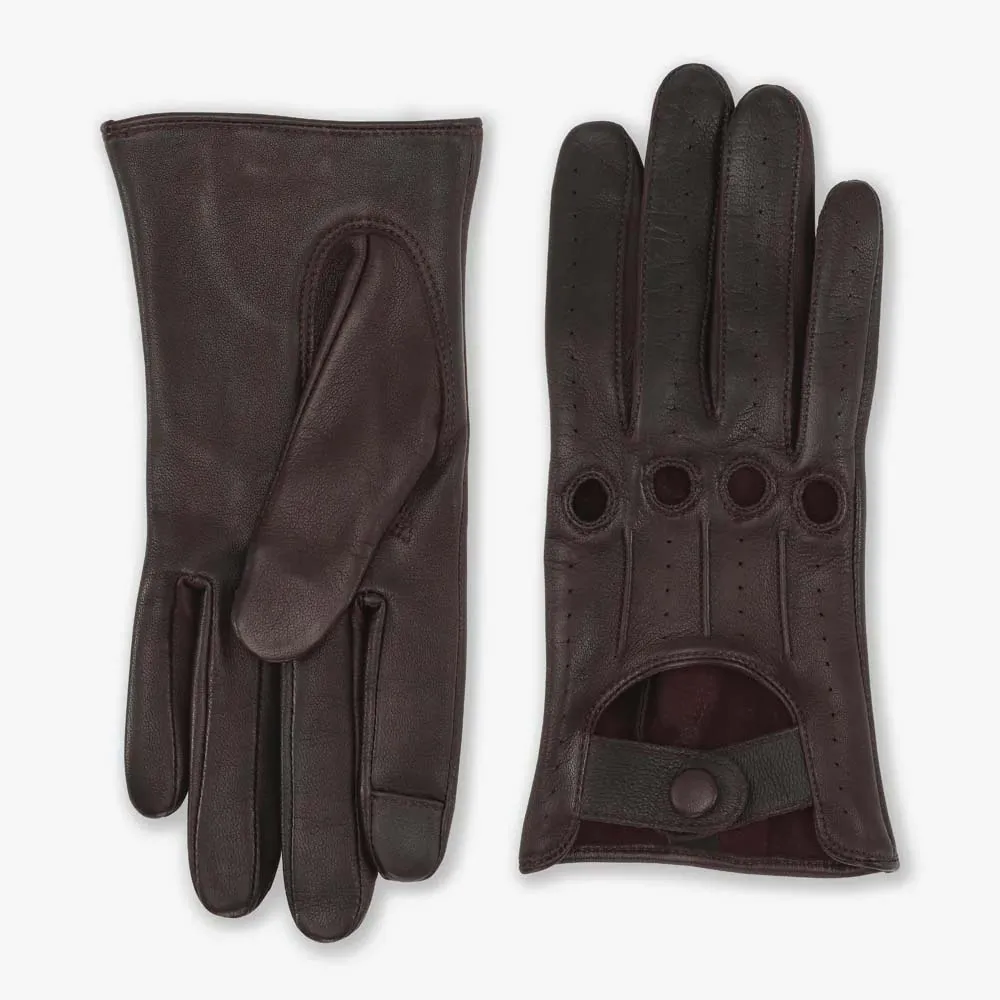 Летние кожаные перчатки для вождения женские тонкие из овчины без подкладки модные езды на мотоцикле