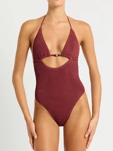 Wholesale Customized Women's One Piece Bikini Leopard and Floral Patterns Swimwear Set with Custom Logo