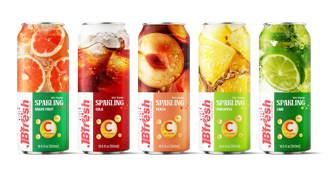 Wholesale Sparking Grape Fruit Drink 500ml Soda Carbonated Soft Drink Exotic Drink Sparkling