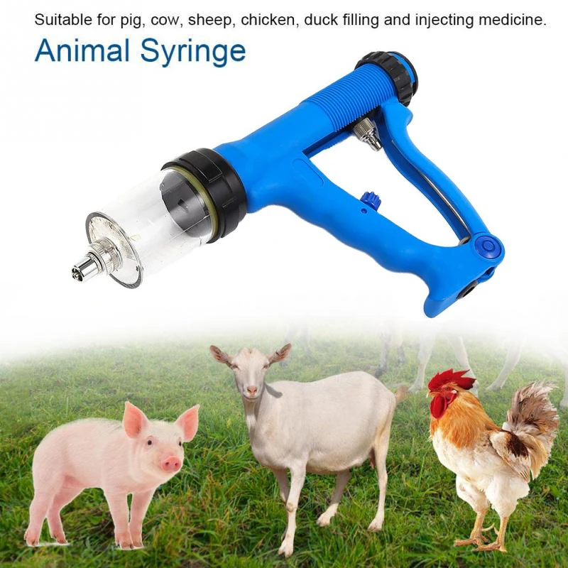 50ml Cattle Sheep Feeding Syringe Gun Wholesale Automatic Continuous Injection Syringe Veterinary Medicine for Poultry