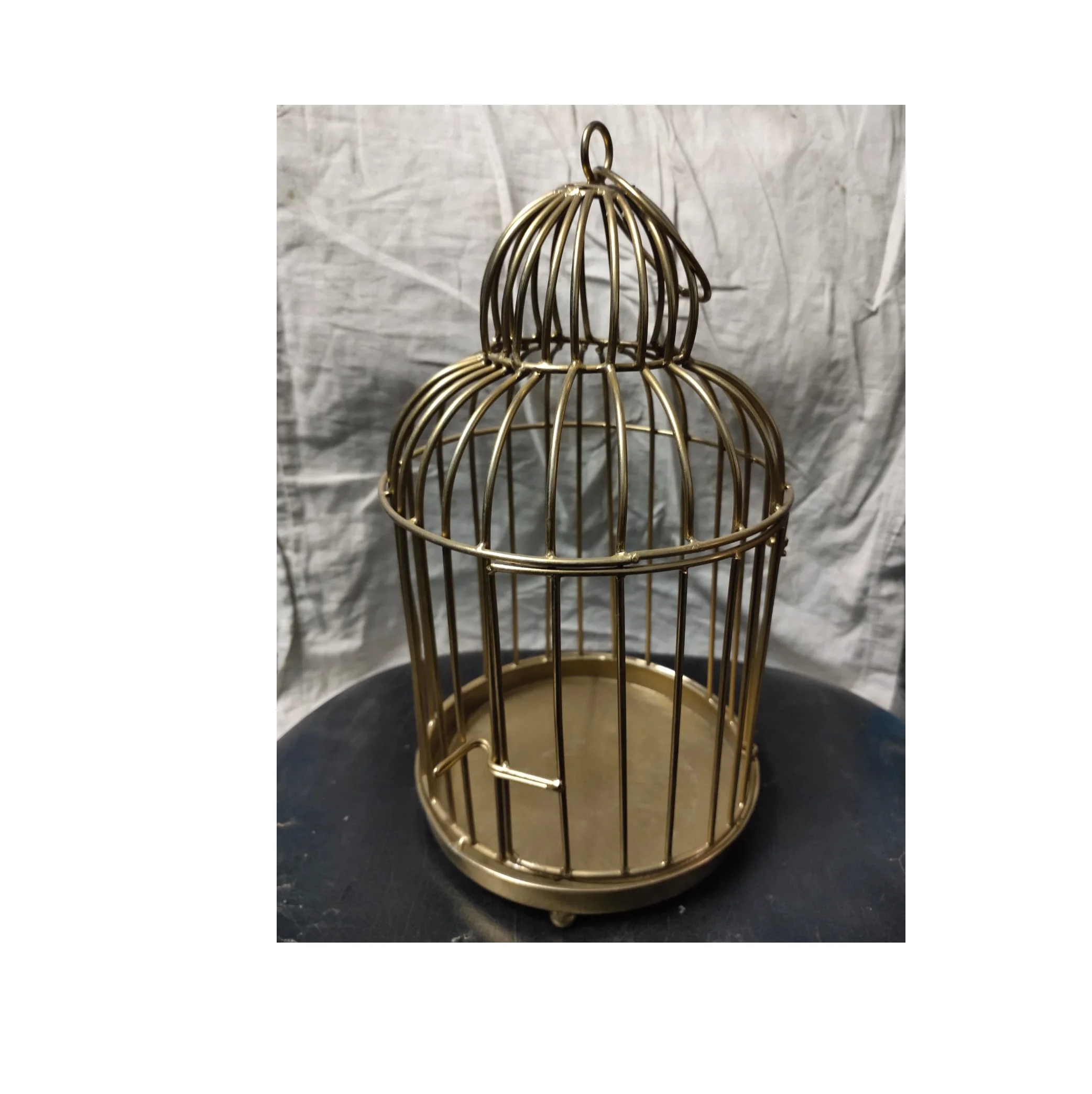 Outdoor Decorative Bird Cage House Antique Metal Cage Shape Metal Decor