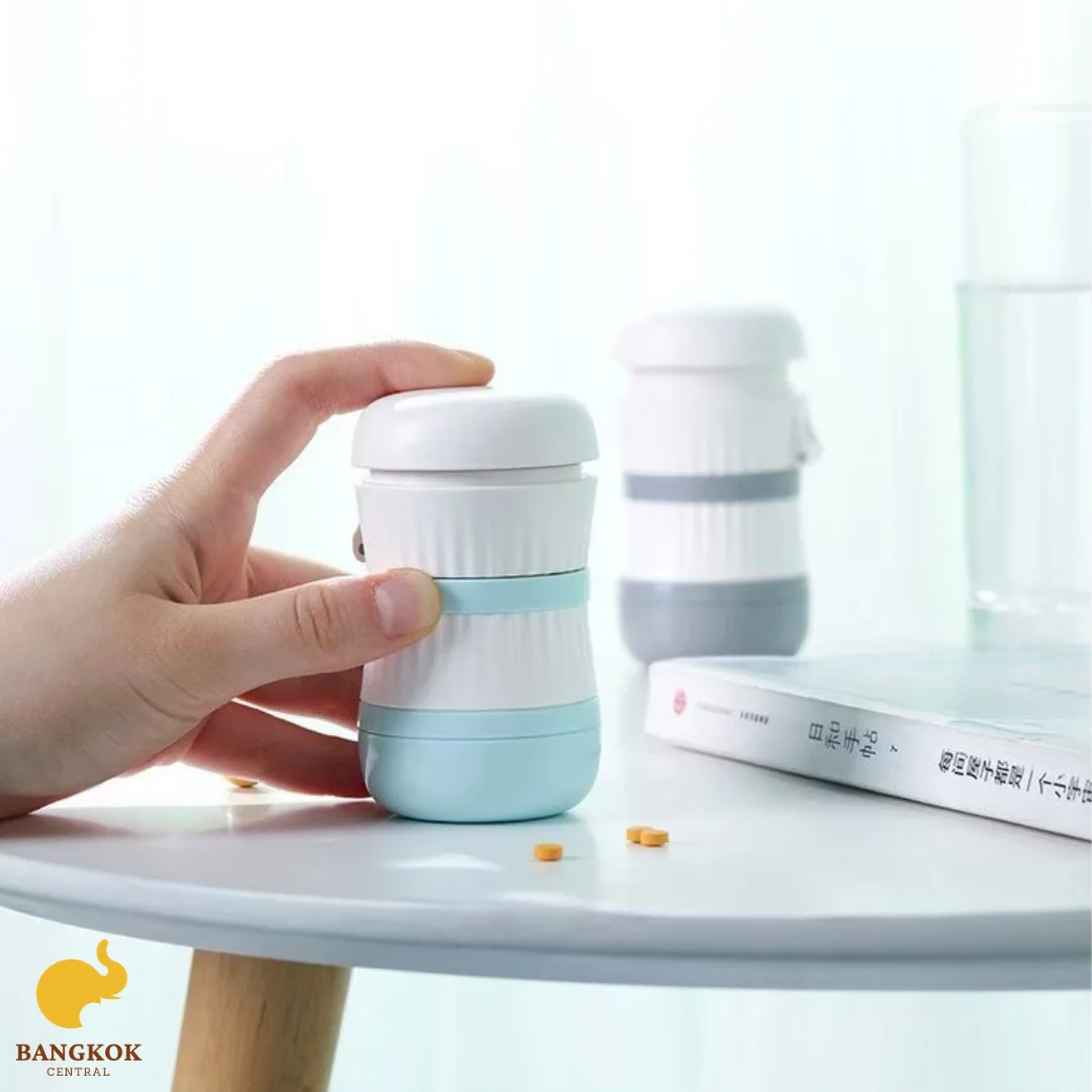 4 in 1 1/3 1/2 Pill Cutter Splitter Crusher Pulverizer Grinder Sturdy Tablet Adjustable From Thailand