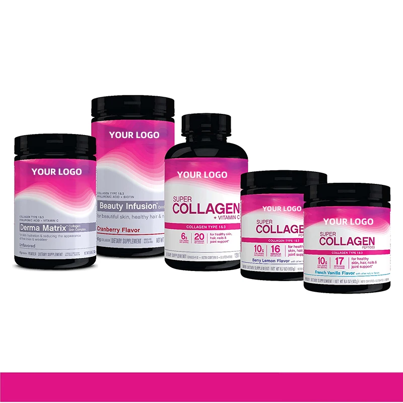 Super collagen 270 count 1 chai vitamin C biotin da tóc móng tay bổ sung bao gồm thuốc chống oxy hóa