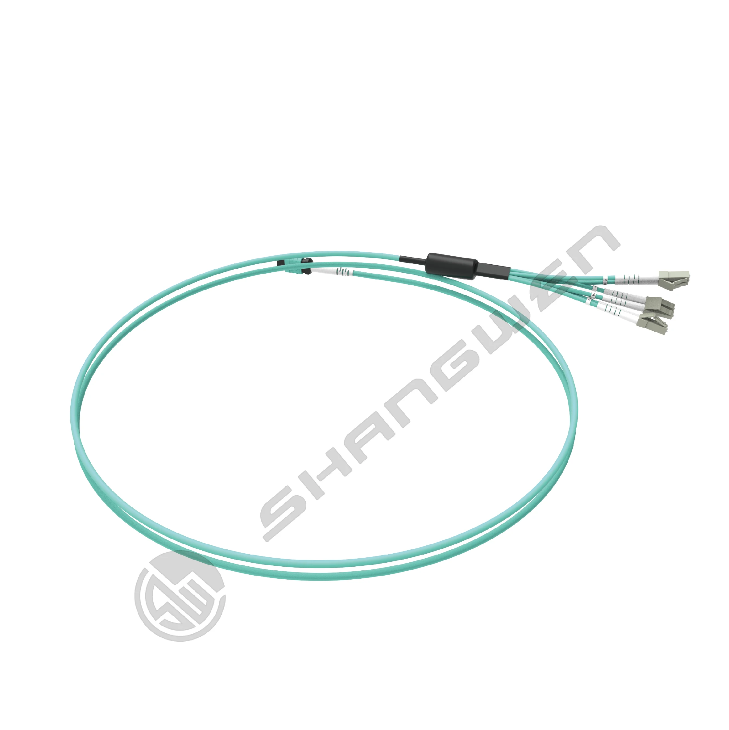 TPU Armored Jumper LC FC SC ST singlemode Fiber Optic OM3 convert Detachable 8K Fiber Optic HD data MPO Cable Kit