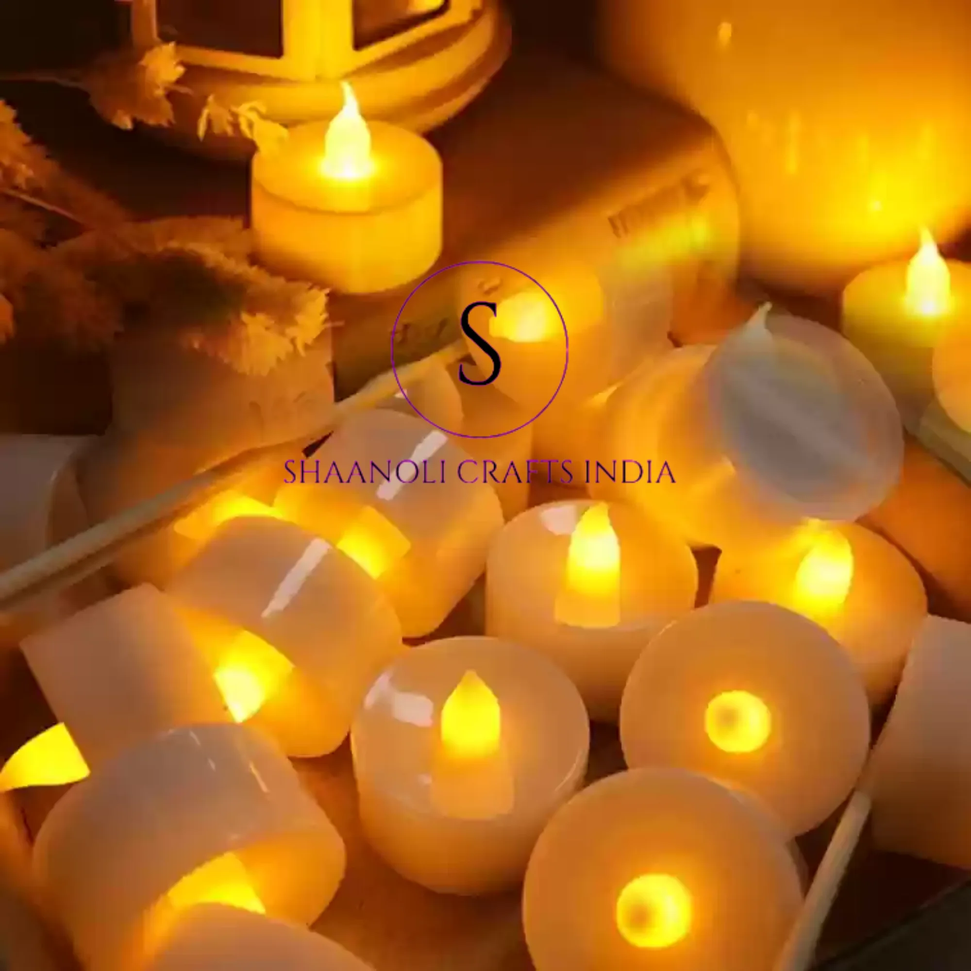 Attractive Led Light Candles Diya for Diwali Lighting Home Decoration Tea Lights Candle Lamps With Battery Smokeless Flameless