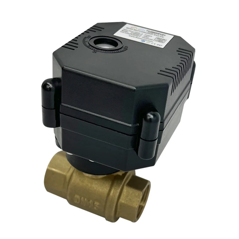 Mini Electric Motorized Automatic Shut off Valve Replacing Solenoid Valve for Remote air Water Control Garden Hose