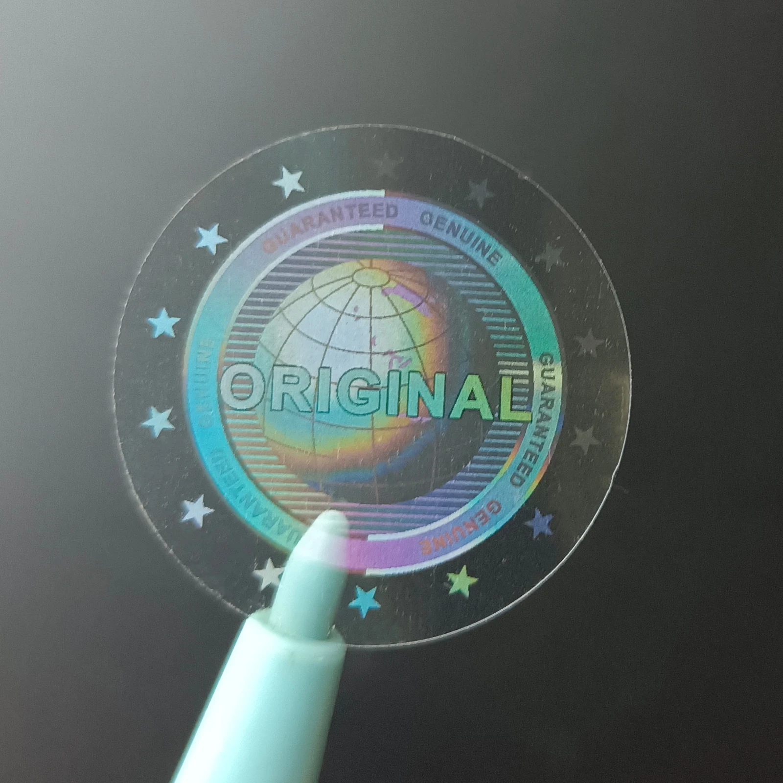 Custom Holographic Anti-Counterfeit Stickers High Security Anti-Tampering Stickers for Coin Collection Appraisal Round Labels