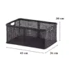 Black: 45x31x20 cm