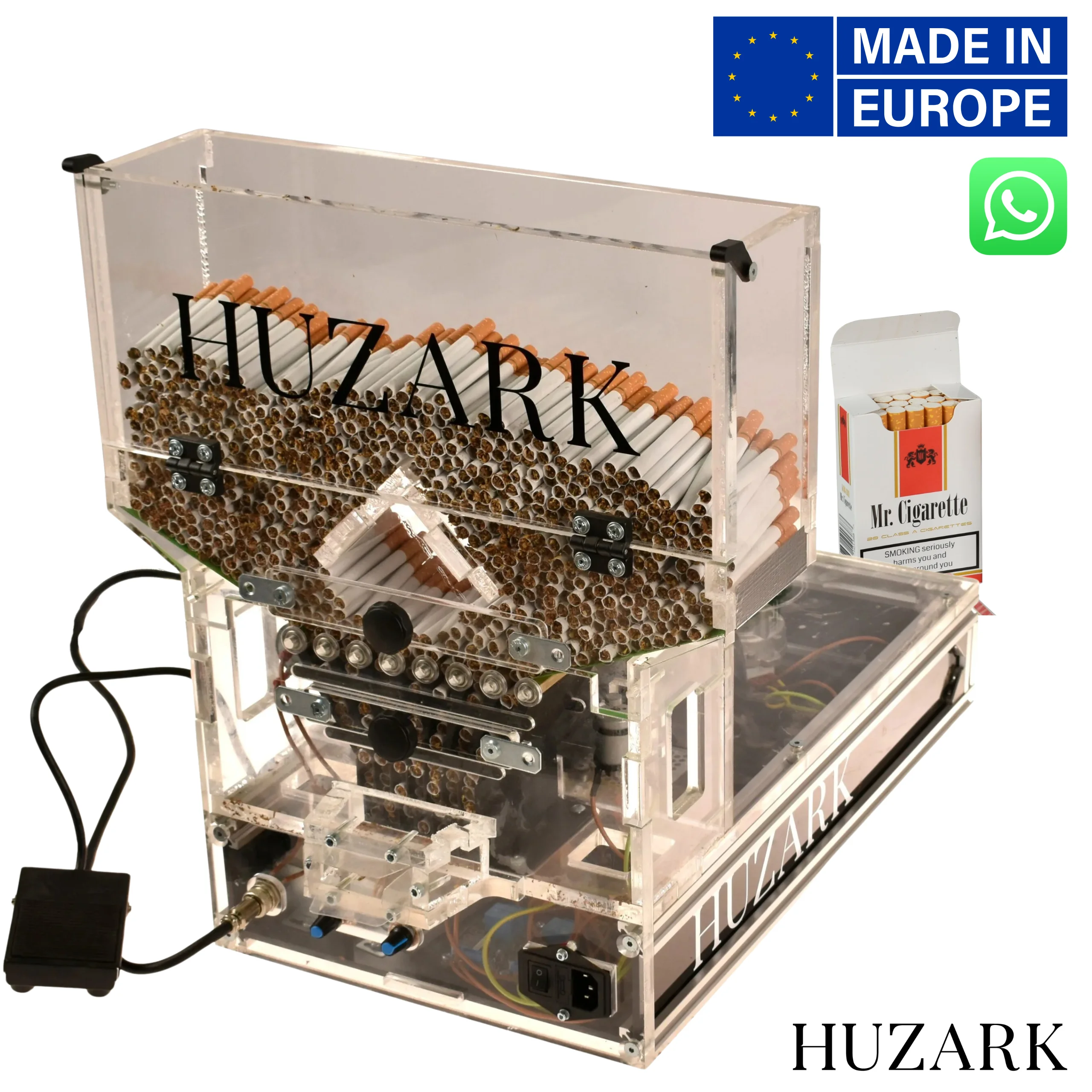 cigarette pack machine HUZARK Compact-Pack Semi Automatic Cigarette Box Packing Machine Electric  Packaging