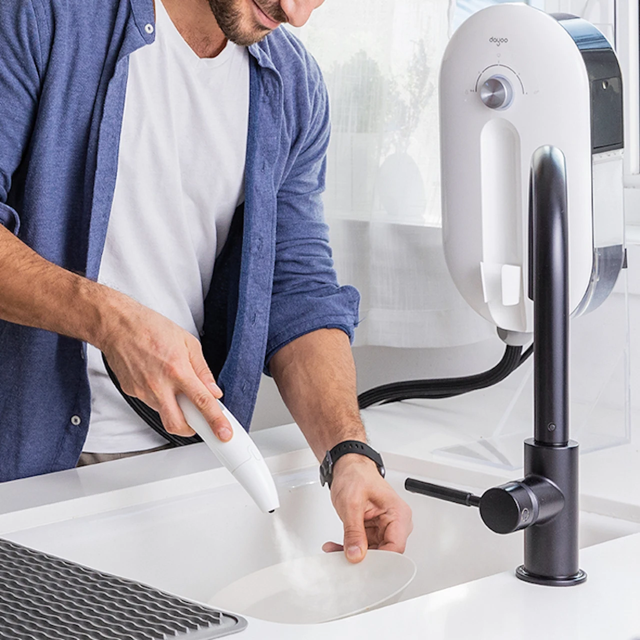 Dayoo105度高温高圧キッチンポータブルミニ食器洗い機スチーム Dayoo105度高温高圧キッチンポータブルミニ食器洗い機スチーム