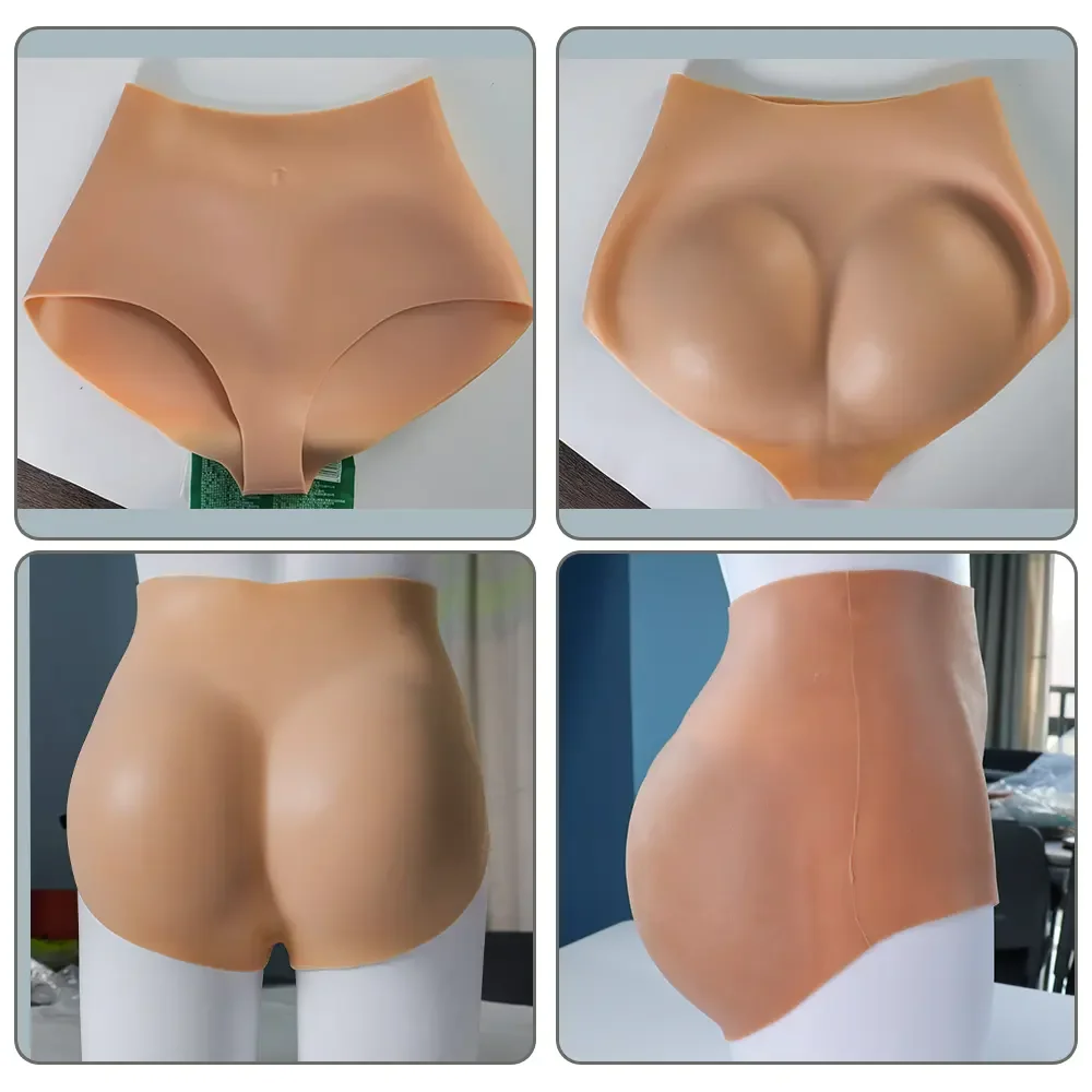 Male to Female Crossdressing Artificial Silicone Boobs and Fake Vagina Pants for Man to Woman Cosplay Transgender