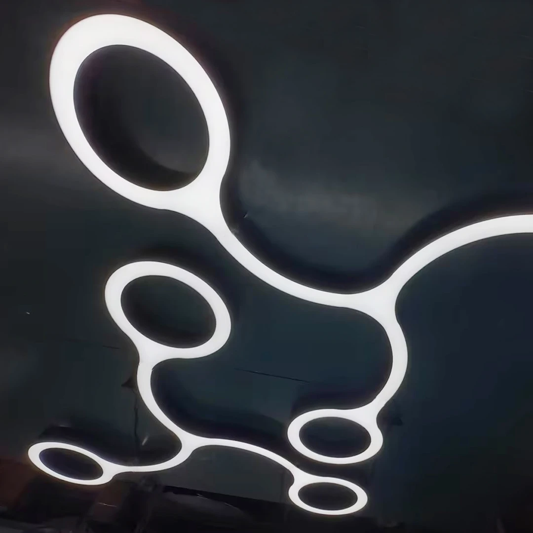 Креативная светодиодная линейная подвеска в форме осьминога Водолея Музей науки художественная галерея репозиторий театральный выставочный зал вестибюль