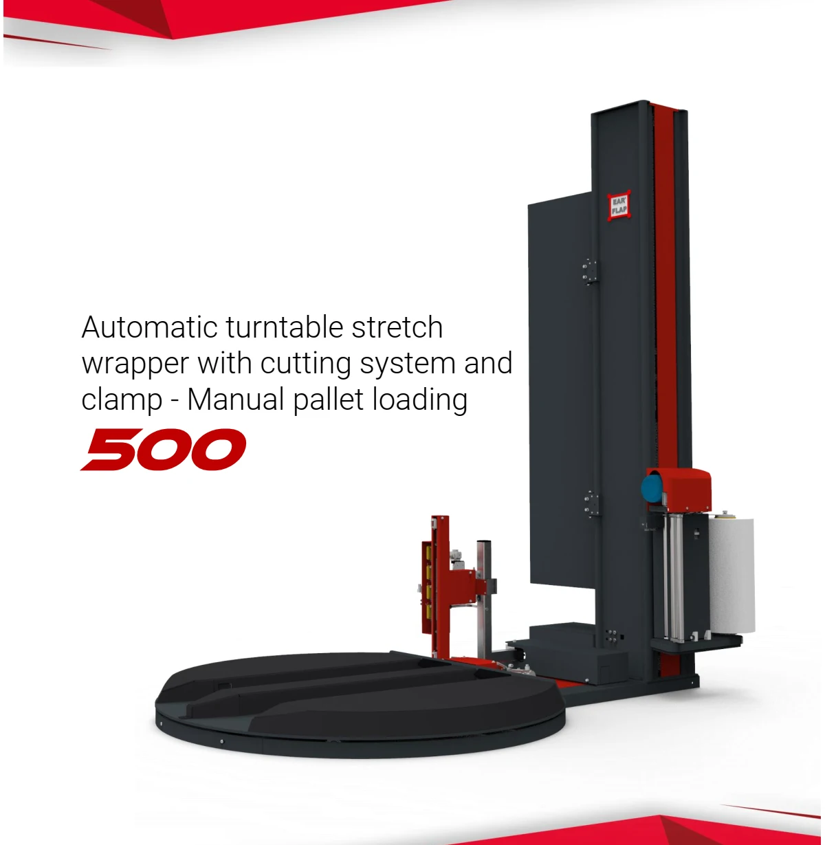 Automatic Turntable Pallet Wrapper Model 500/ Earflap Profile 3all