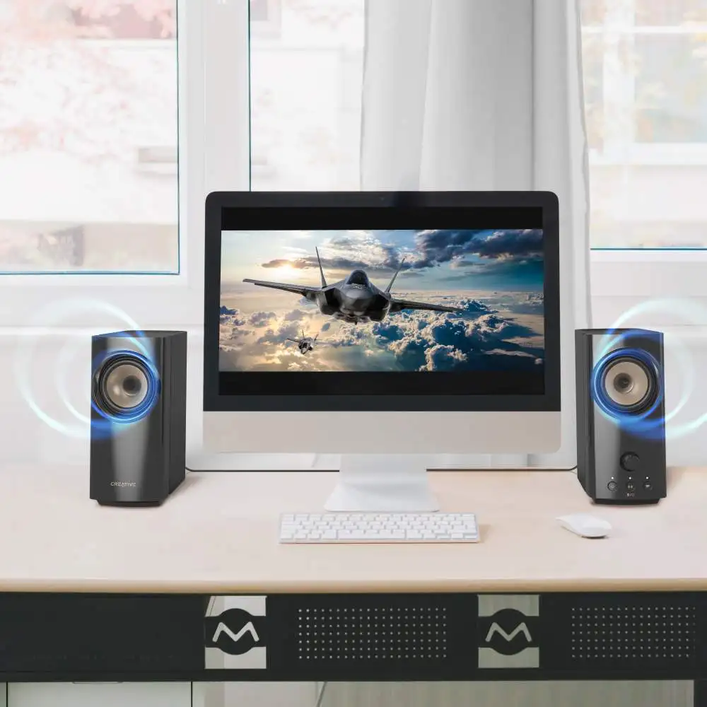 Creative T60 2.0 Compact Hifi Clear Dialog Usbc Audio Bluetooth 5.0