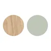 Natural Oak Legs, Sage Green Shell