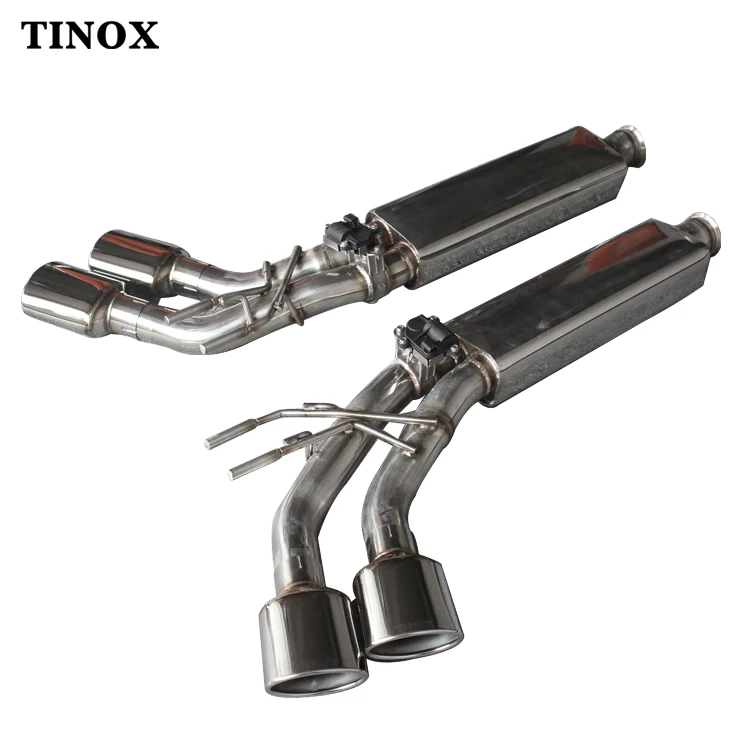 Stainless Catback Valvetronic Exhaust Pipes Middle Section For Mercedes ...