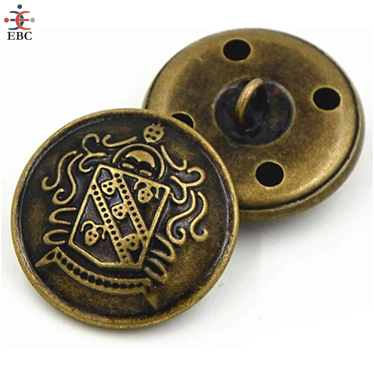 Vintage British Anchor Bottoni Metallici Per Cucito, Forma Fungo Con Ancoraggio, Colore Oro E Blu, 12 Pezzi Da 20 Mm, In Lega Di Zinco, Per Cappotti, Blazer, Giacche E Progetti Fai Da Te
