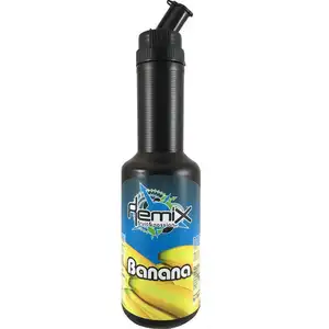 Fruit & Passion Remix 1Kg Banana Syrup Tropical Beverage and Dessert Mixer