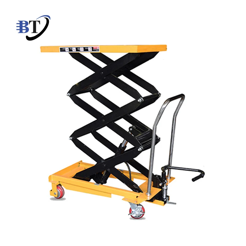 Factory Direct Warehouse Hydraulic Scissor Llift Table Trolley Mobile