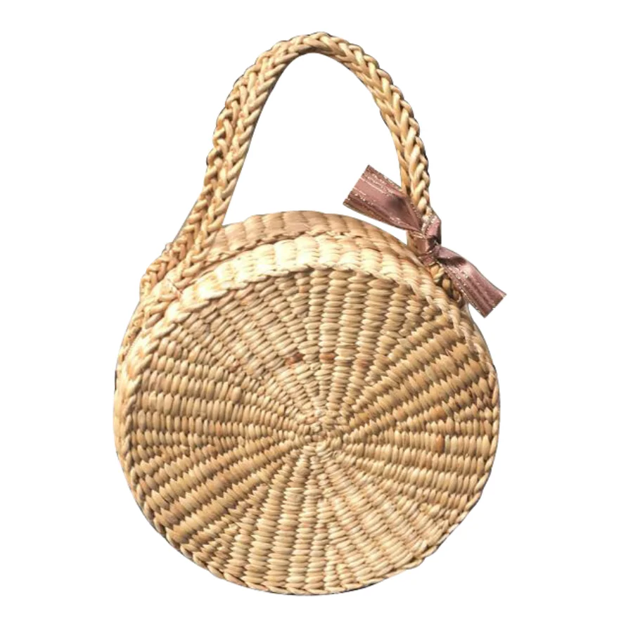 Vietnamien naturel tissé à la main femmes Jute sac de plage