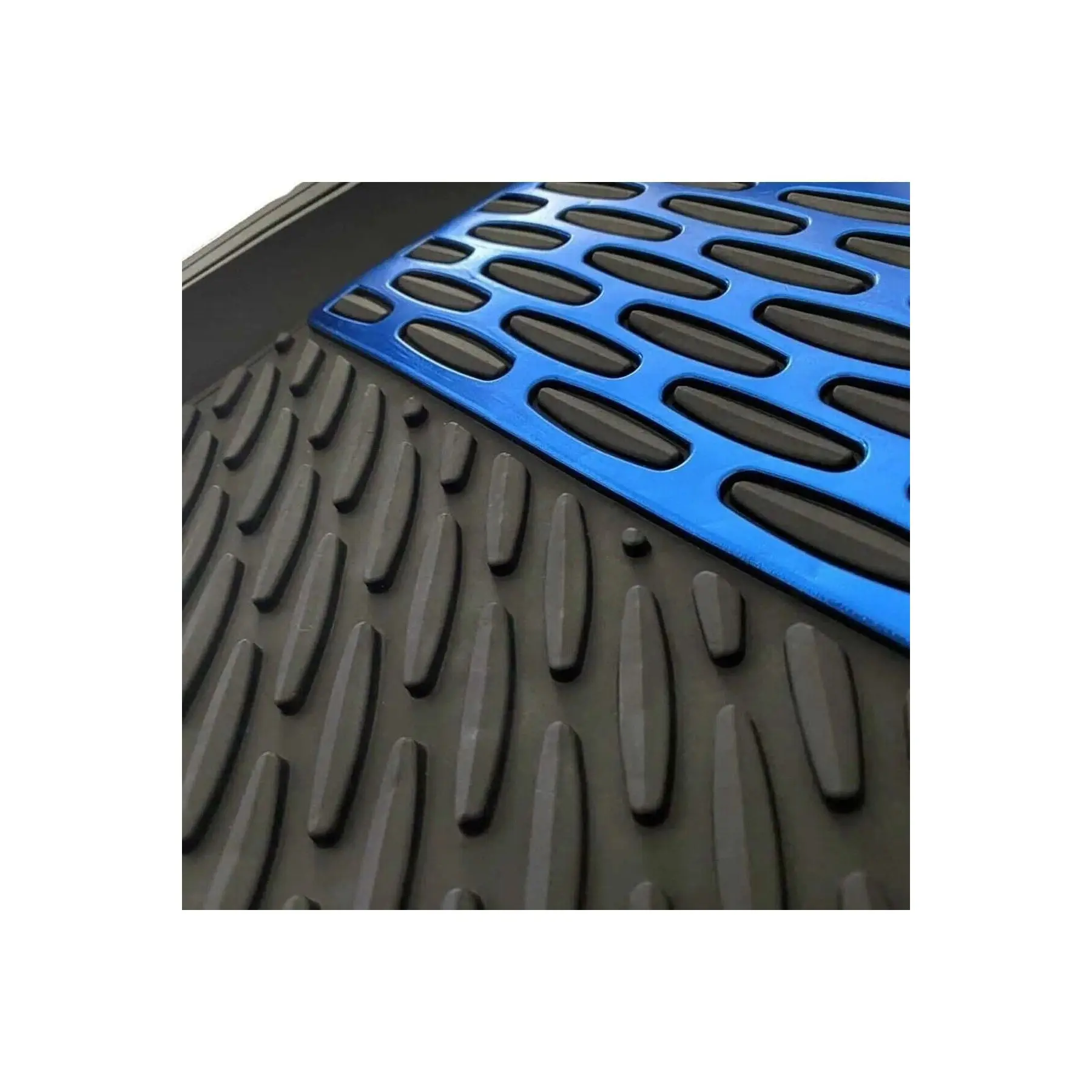Daihatsu Cuore Compatiible 3D Pool Mat Set Sapphire Black Chrome Blue Car Mats