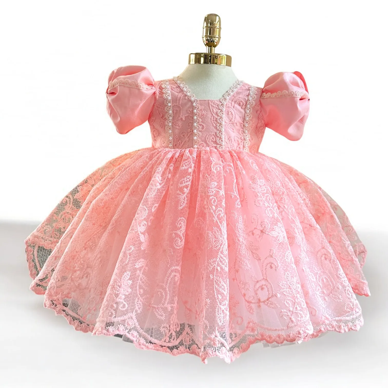 Nhung Nguyen Princess Dress Comfortable Big Size Short Bow Silk