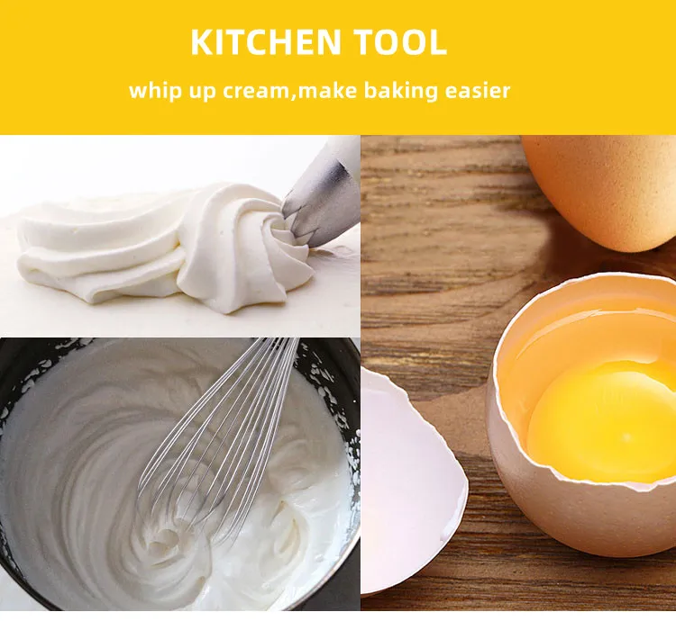 Stainless Steel Multifunctional Multi Sizes Manual Egg Beater Kitchen