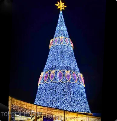 Led Large Motif Light Shop Mall Christmas Decoration 6Ft 12 Ft Noble Fir White 180Cm Commercial Light Lighted Christmas Tree