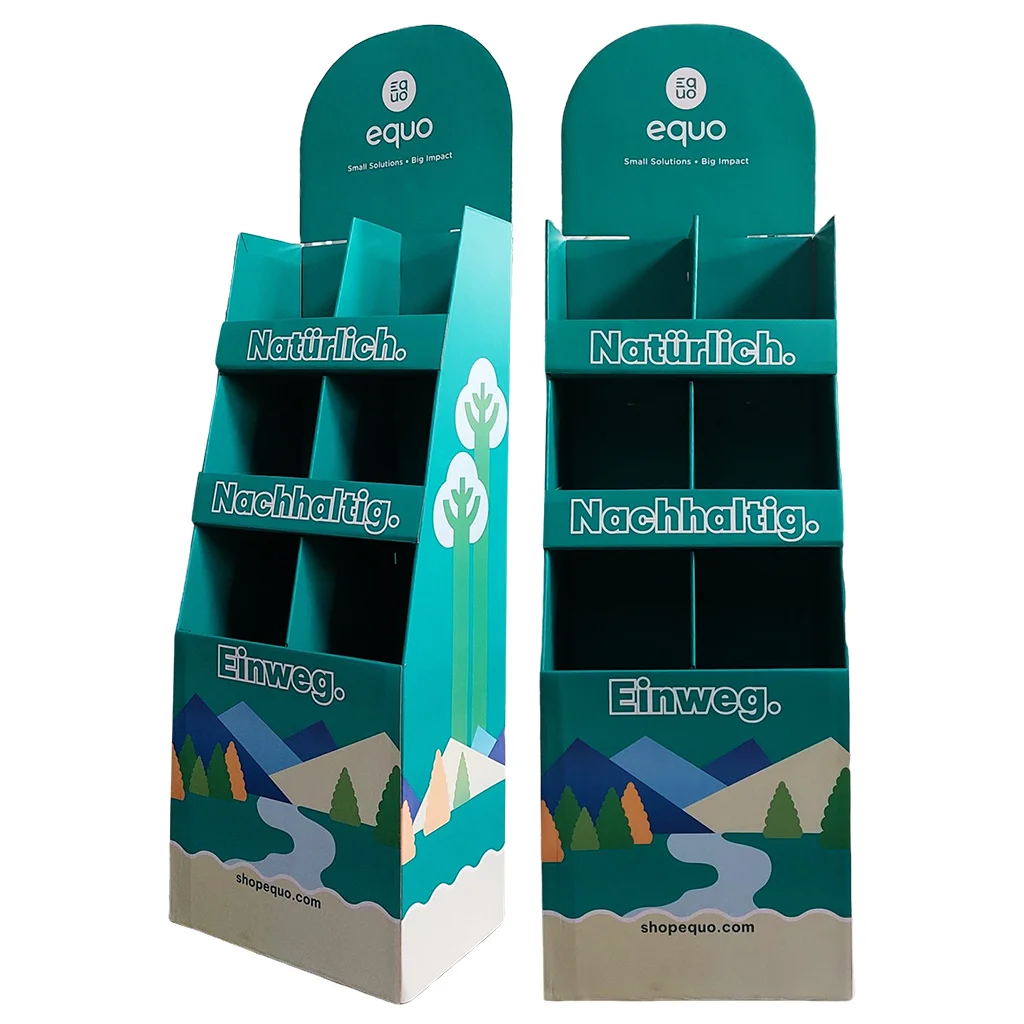 Cardboard Display Stand Retail Promotion Corrugated Floor Paper Display Shipper Cardboard Display Stand for Supermarket