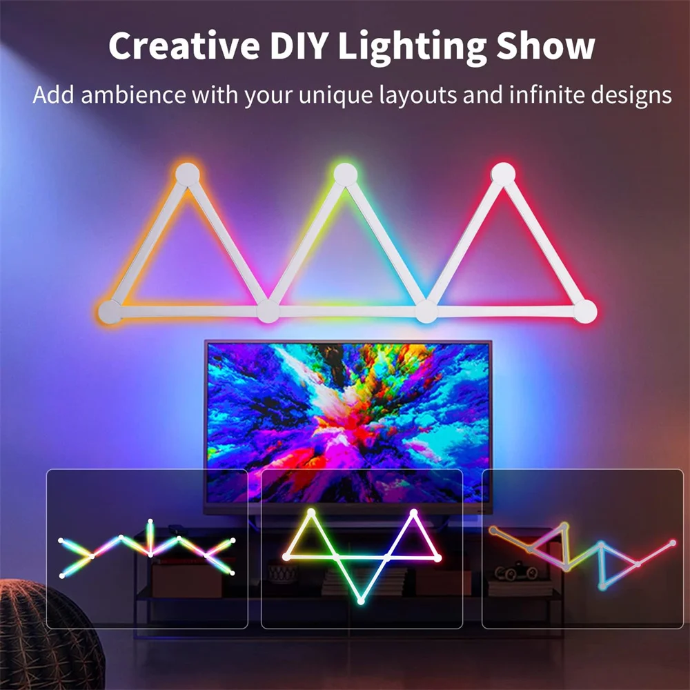 Tuya APP Control Dual-mode Symphony Music Snyc Voice Sensor RGB Smart Home Night Lights