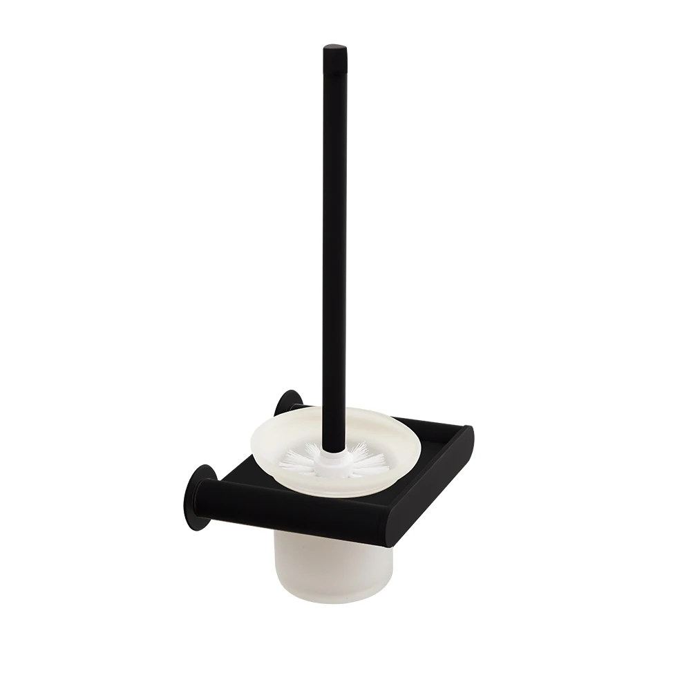 Elegant Minimalist Black Matt Toilet Brush With Due Electrostatic ...