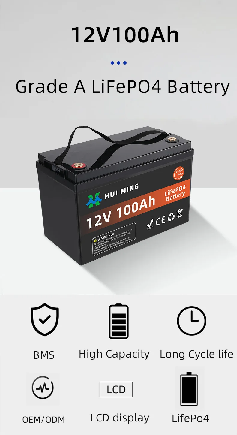 Manufacture Lithium Ion Battery 12v 100ah 400ah 48v 100ah Lithium