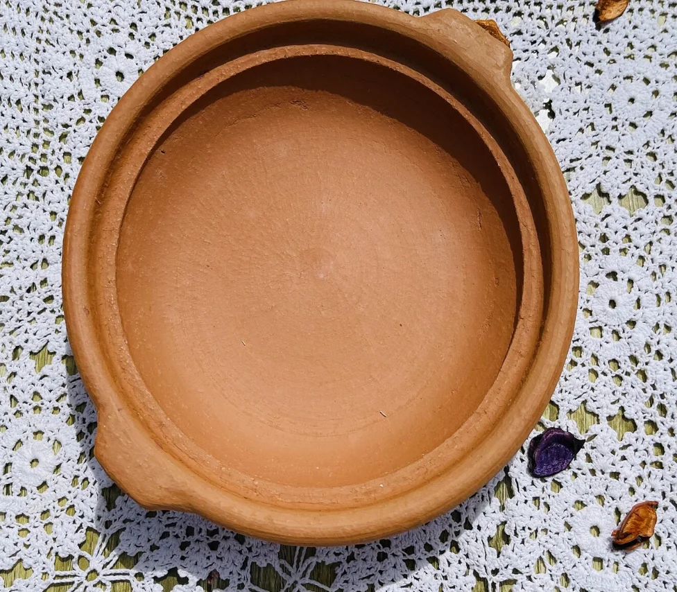 Flat Unglazed Traditional Tajine Handmade Leadfree Tajine Pots