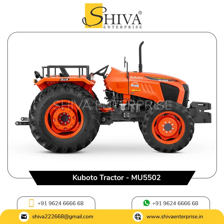 Dual Power Take Off with 12 Volt Battery Mu5502 Agriculture Farming Kubota Tractor Available for Bulk Buyers