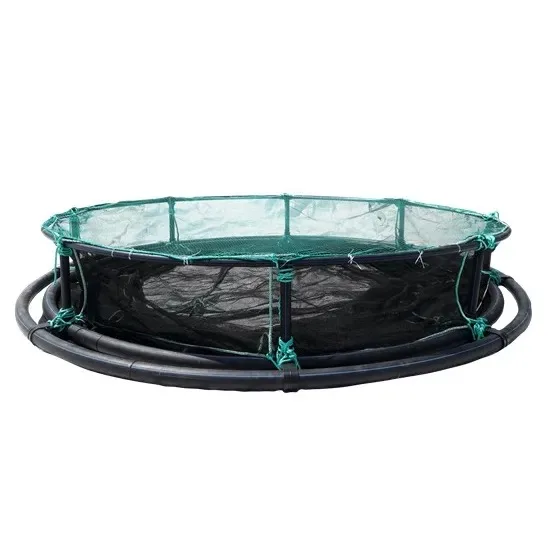 Aquaculture Fish Farming Circular Fish Cage System HDPE Material Sizes 6 Meter 10 Meter 16 Meter