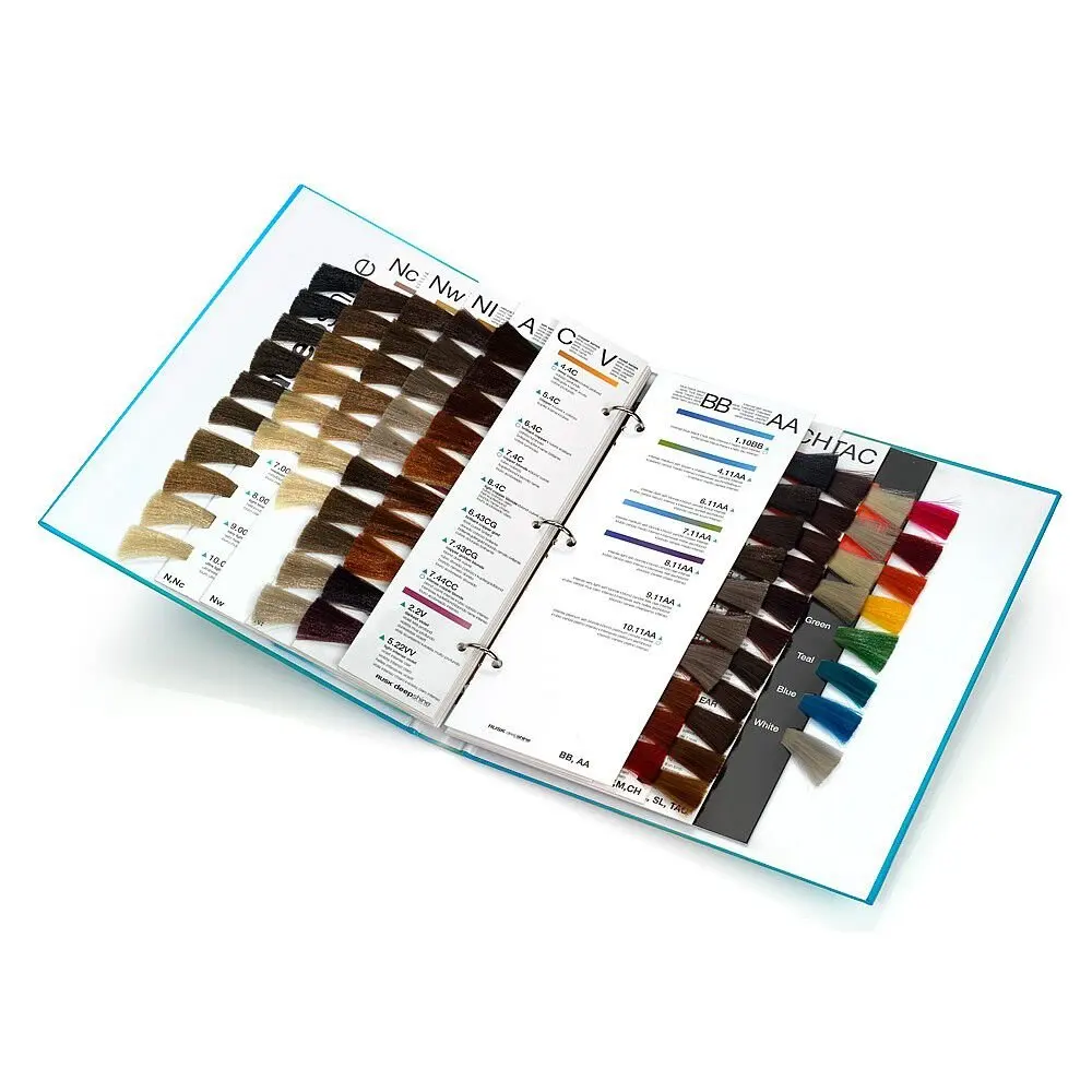 Customizable Hair Salon Color Chart Catalog Plate Hair Color Chart