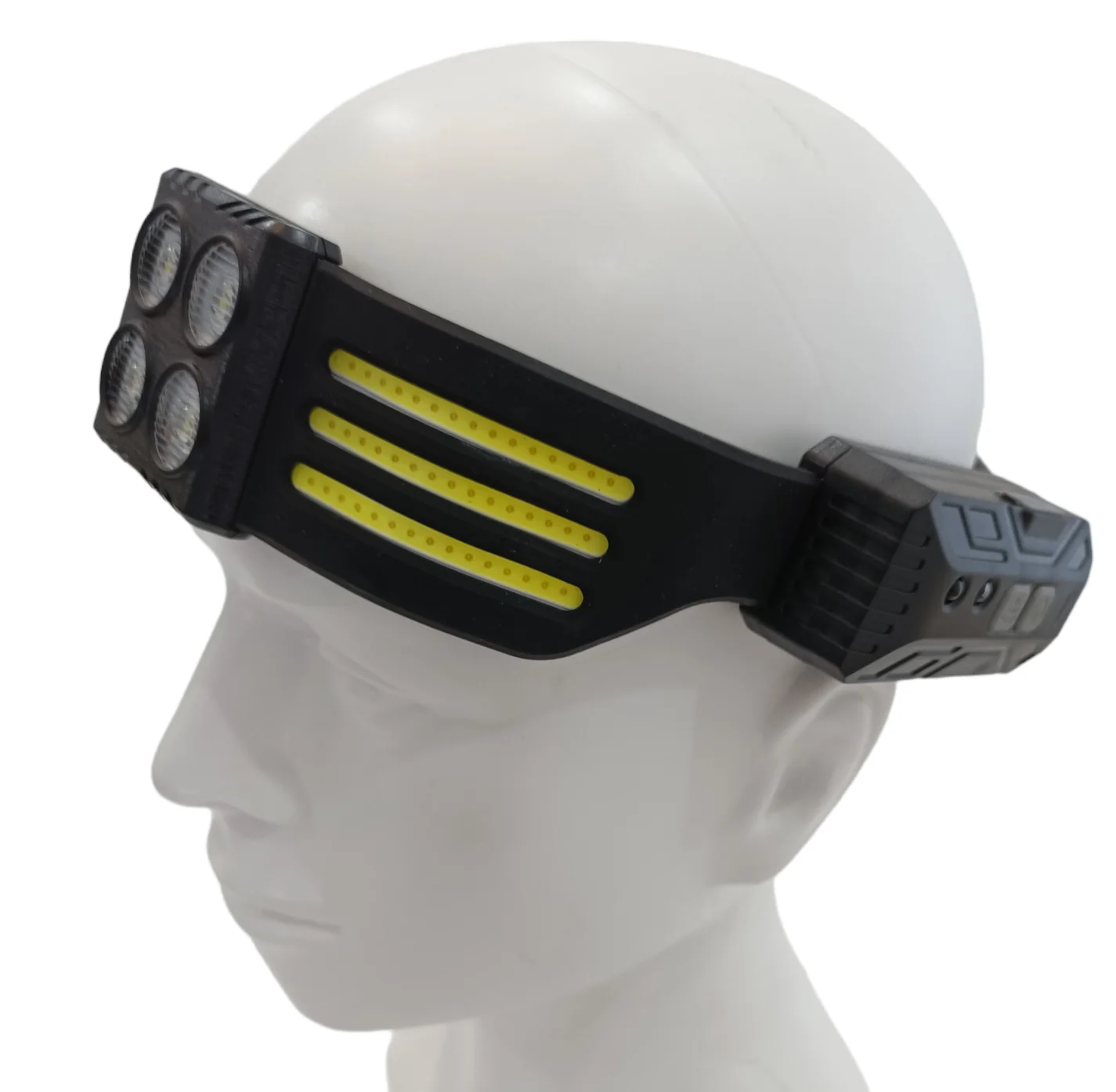 Rechargeable Led Headlamp Wide Beam Waterproof Cob Head Lamp