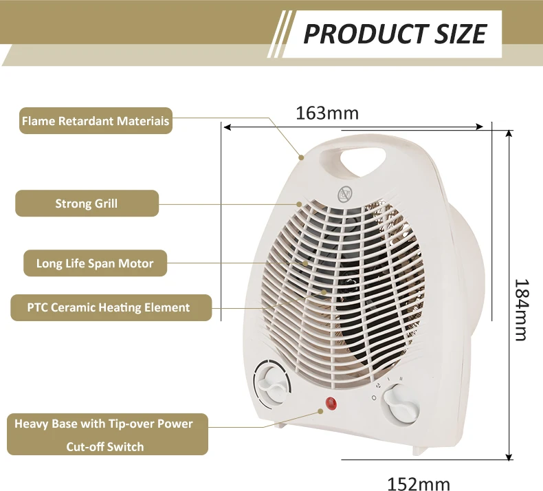 Portable Electric Tower, PTC, 220V-240V - detail 4