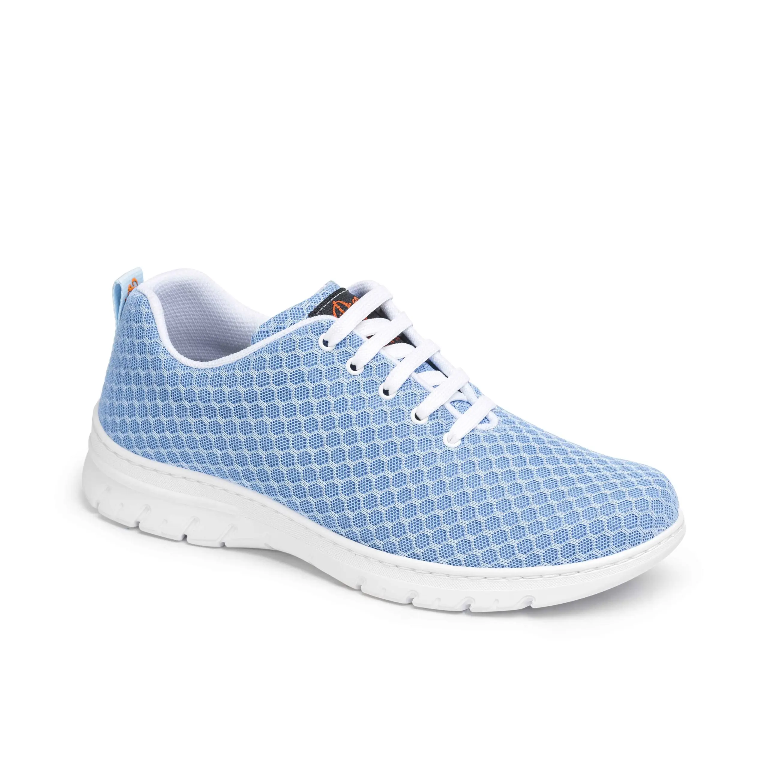 Quality Guarantee Blucher Type Unisex Work Shoe With One Upper Piece Seamless and With Laces With a Flat Pad Design