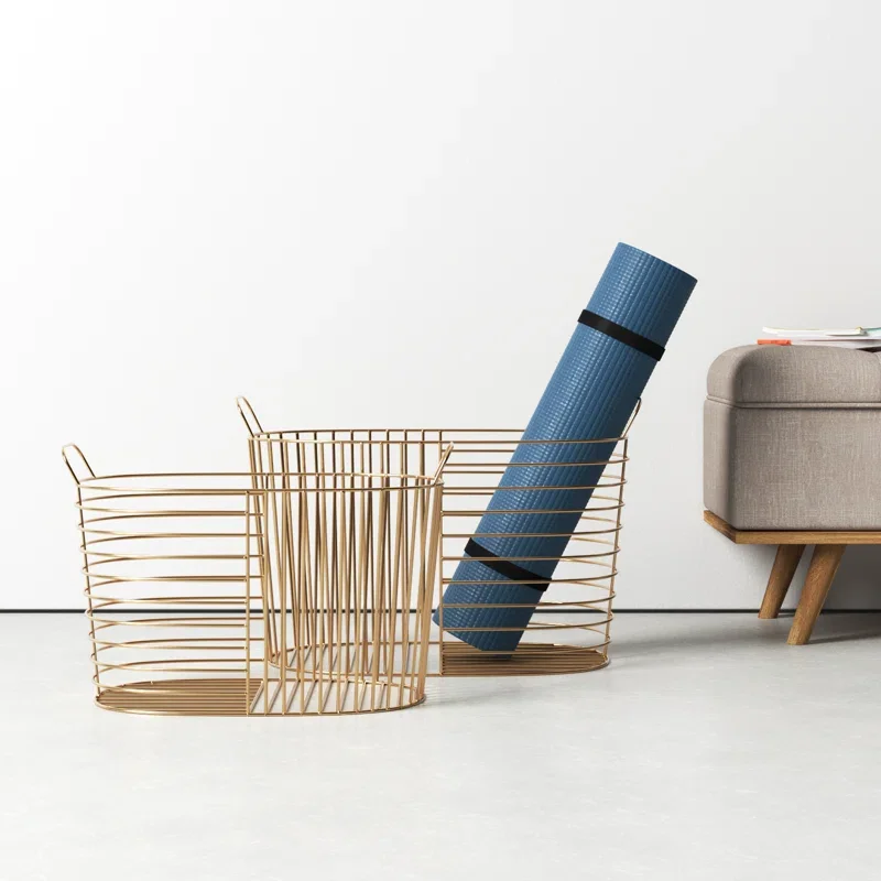 Корзина для хранения соломы с ручкой